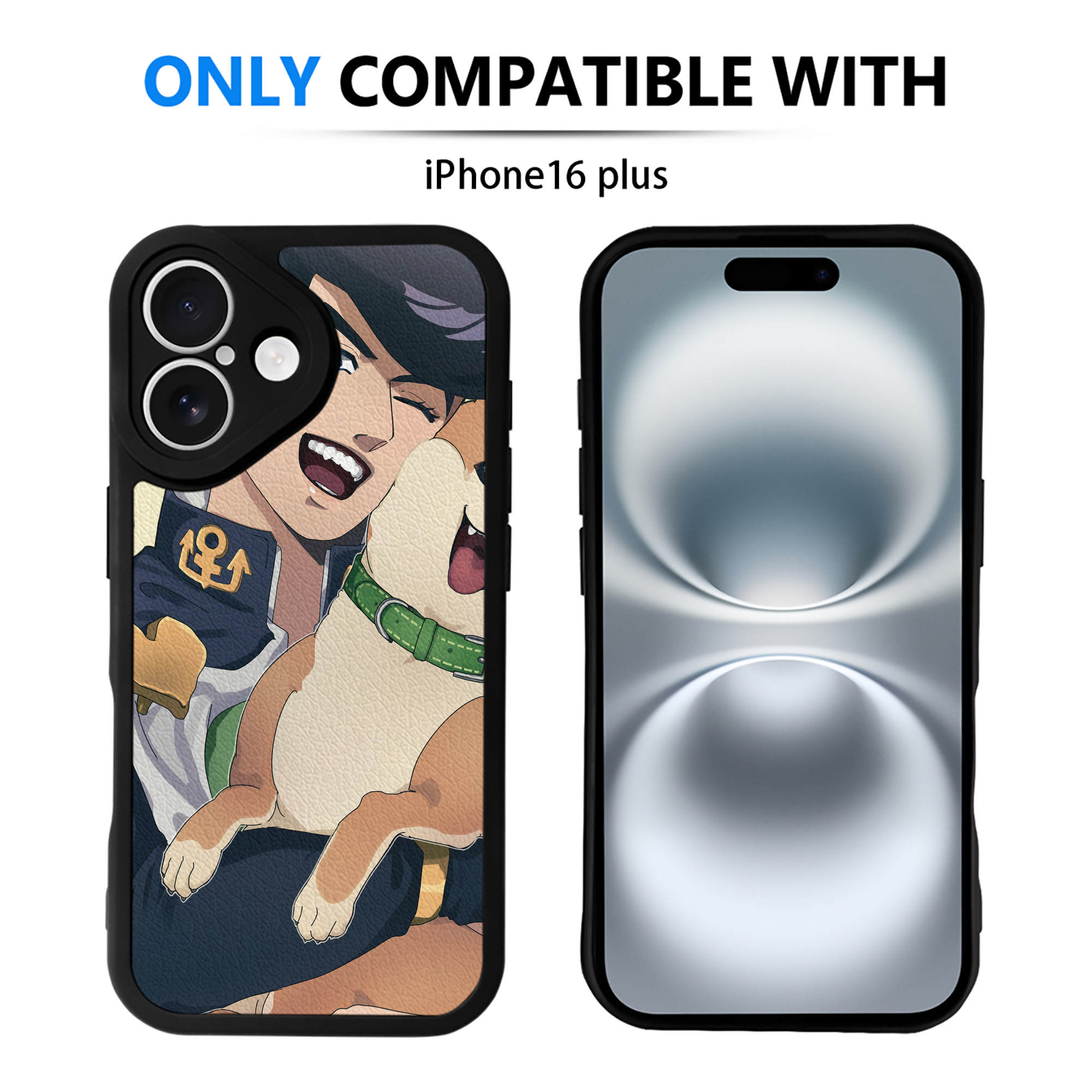 （画像用） ジョジョの奇妙な冒険 JoJo's Bizarre Adventure 【iPhone 16シリーズ対応】シリコンスマホケース（レザー調） 材質：シリコン